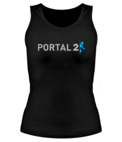 Женская майка борцовка Portal 2