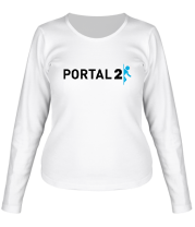 Женская футболка длинный рукав Portal 2 фото