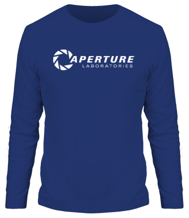 Мужская футболка длинный рукав Aperture Laboratories