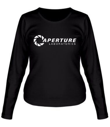 Женская футболка длинный рукав Aperture Laboratories