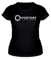 Женская футболка Aperture Laboratories фото