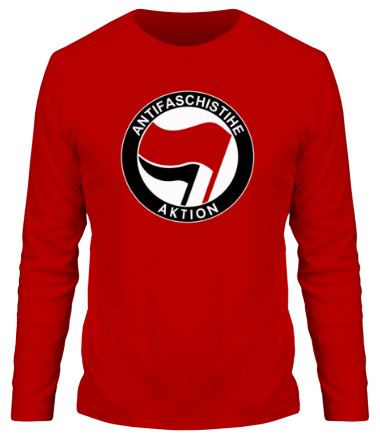 Мужская футболка длинный рукав Antifa