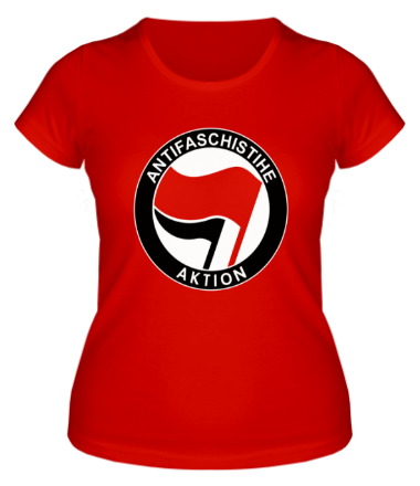 Женская футболка Antifa