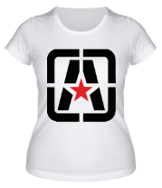 Женская футболка Antifa