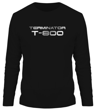 Мужская футболка длинный рукав Терминатор Т-800