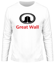 Мужская футболка длинный рукав Great Wall logo фото
