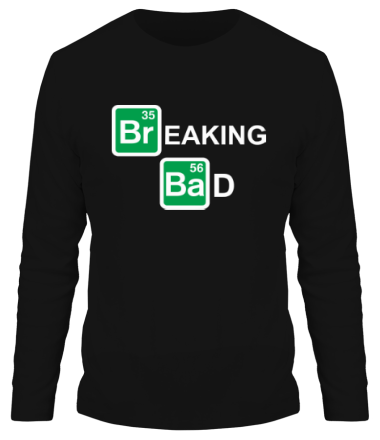 Мужская футболка длинный рукав Breaking Bad logo