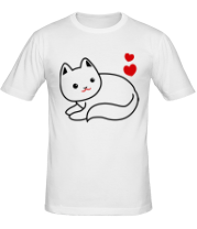Мужская футболка Ласковый котик фото