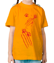 Детская футболка Нападетие кота фото