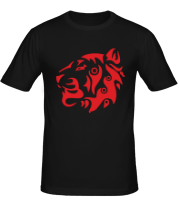 Мужская футболка Узор тигр фото