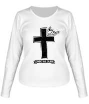 Женская футболка длинный рукав SWAG CROSS - Фокус на вере фото