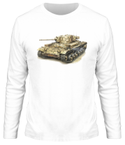 Мужская футболка длинный рукав Британский пехотный танк Valentine V Mk. III фото