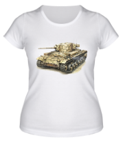 Женская футболка Британский пехотный танк Valentine V Mk. III фото