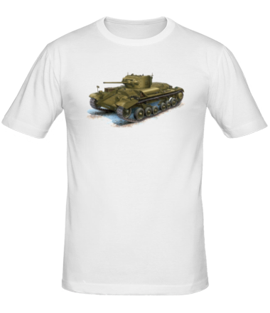 Мужская футболка Легкий британский пехотный танк Valentine Mk III