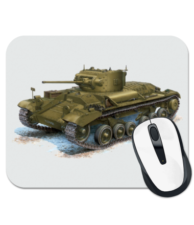 Коврик для мыши Легкий британский пехотный танк Valentine Mk III