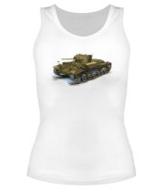Женская майка борцовка Легкий британский пехотный танк Valentine Mk III фото