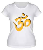 Женская футболка Символ OM фото