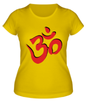 Женская футболка Символ OM фото