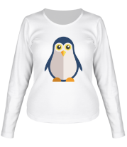 Женская футболка длинный рукав Пингвин фото