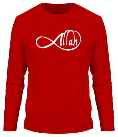 Мужская футболка длинный рукав Allah infinite