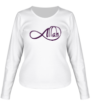 Женская футболка длинный рукав Allah infinite