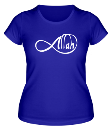 Женская футболка Allah infinite