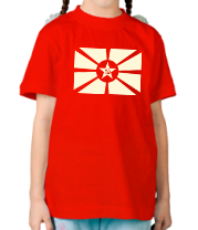 Детская футболка Флаг СССР | Flag of the USSR (свет) фото