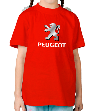 Детская футболка Peugeot | Silver Logo