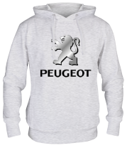Толстовка худи Peugeot | Silver Logo фото