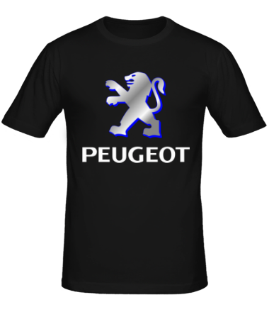 Мужская футболка Peugeot | Silver Logo