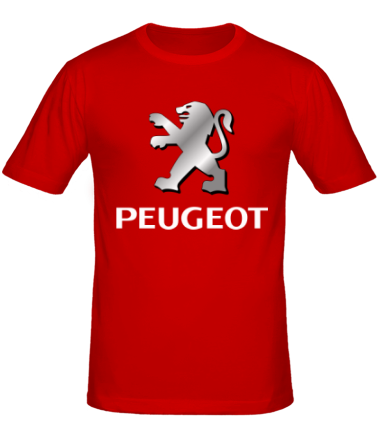 Мужская футболка Peugeot | Silver Logo