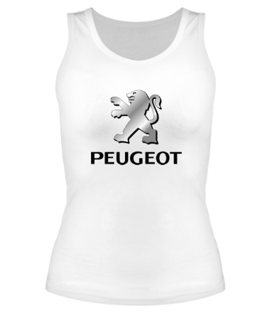 Женская майка борцовка Peugeot | Silver Logo