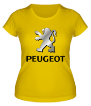 Женская футболка Peugeot | Silver Logo фото