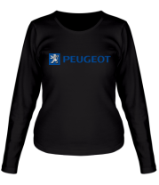 Женская футболка длинный рукав Peugeot (logo) фото