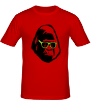 Мужская футболка Горилла в очках фото