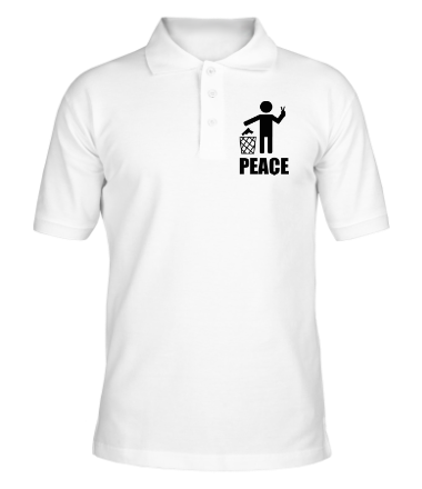 Мужская футболка поло Peace - всем мир!