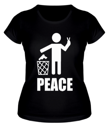 Женская футболка Peace - всем мир!