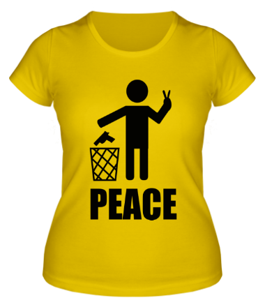 Женская футболка Peace - всем мир!