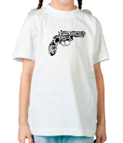 Детская футболка Пистолет из костей фото