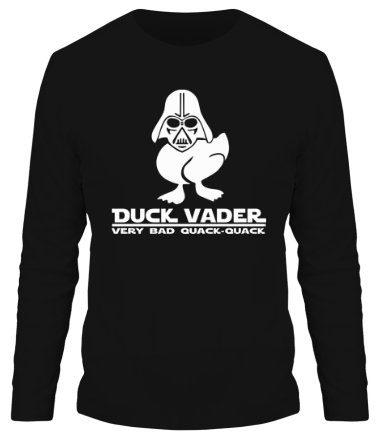 Мужская футболка длинный рукав Duck vader