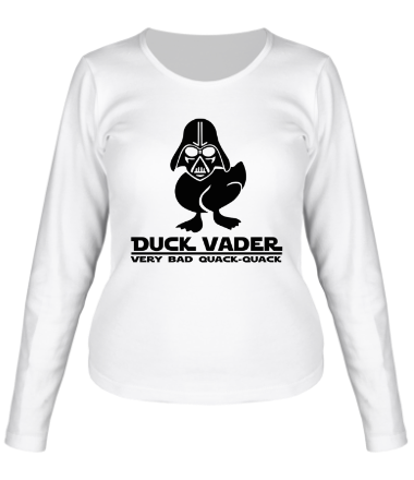 Женская футболка длинный рукав Duck vader