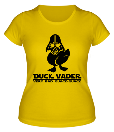 Женская футболка Duck vader