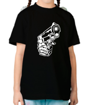 Детская футболка Рука с пистолетом фото
