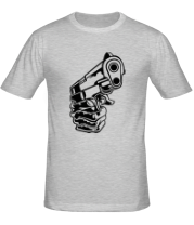 Мужская футболка Рука с пистолетом фото
