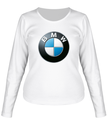 Женская футболка длинный рукав BMW