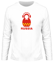 Мужская футболка длинный рукав Russia dj фото