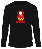 Мужская футболка длинный рукав Russia dj фото