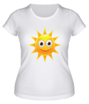 Женская футболка Счастливое солнышко фото