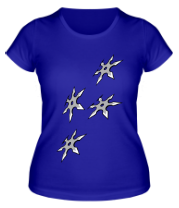 Женская футболка Боевые сюрикены фото