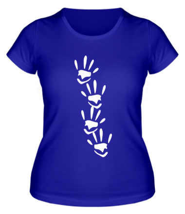 Женская футболка Отпечатки рук